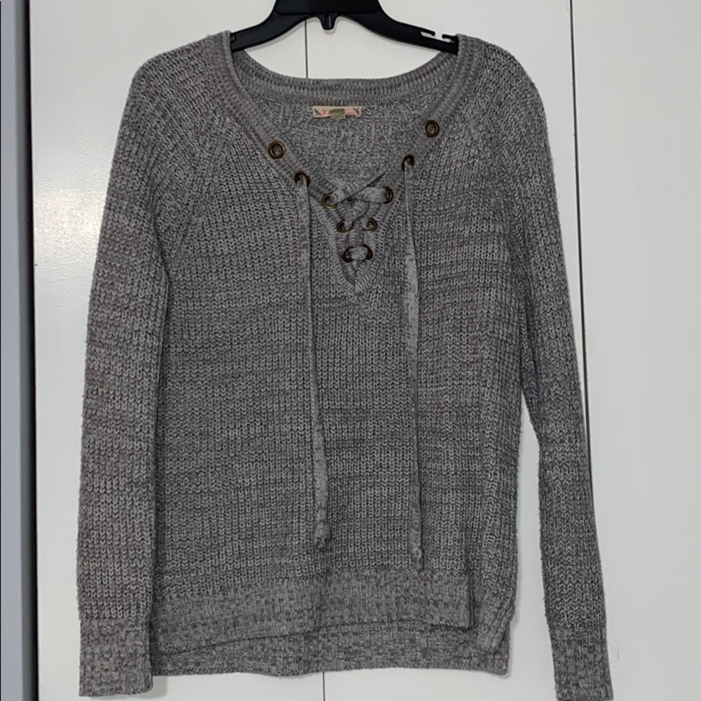Gray Knit Sweater